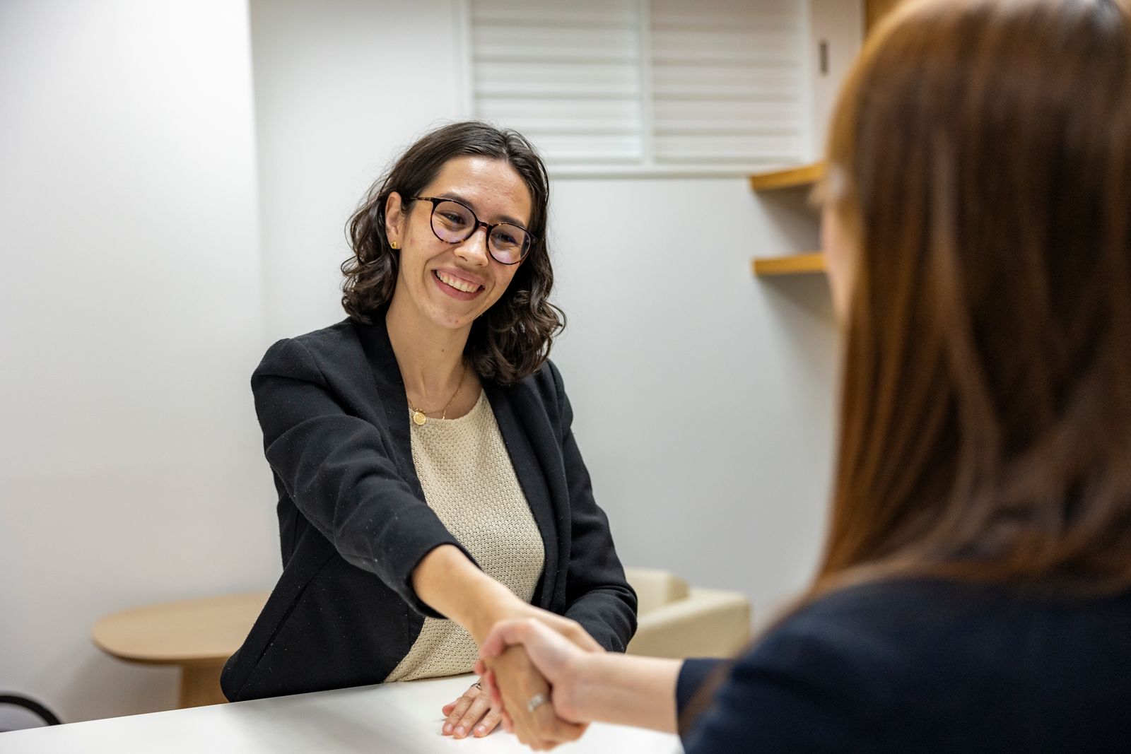 A professional reviewing career opportunities